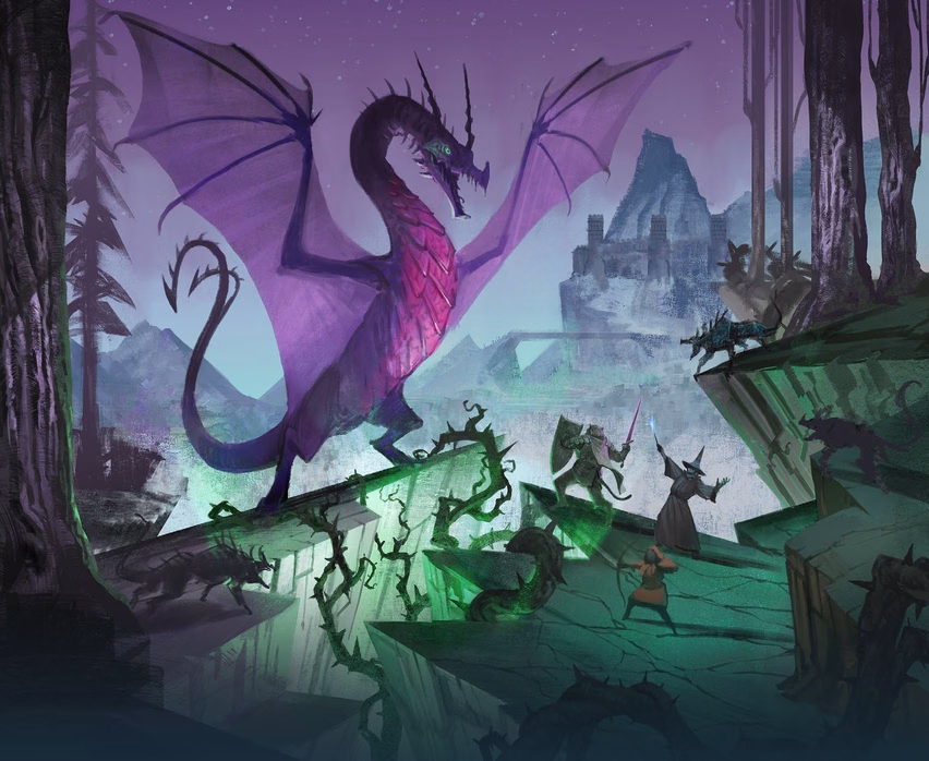 Illustration Reign of the Weredragon